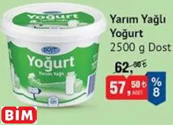 DOST YARIM YAĞLI YOĞURT